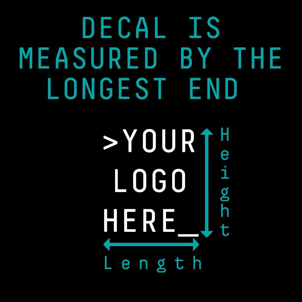 Custom Vinyl Decal, Any Logo or Design, Choose Your Color & Size